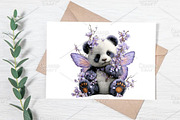 Whimsical Spring Panda Clipart PNG, an Illustration by Canvas Craft (Thumbnail 5 of 7)