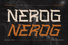 Nerog Gothic - Blackletter Logo Font