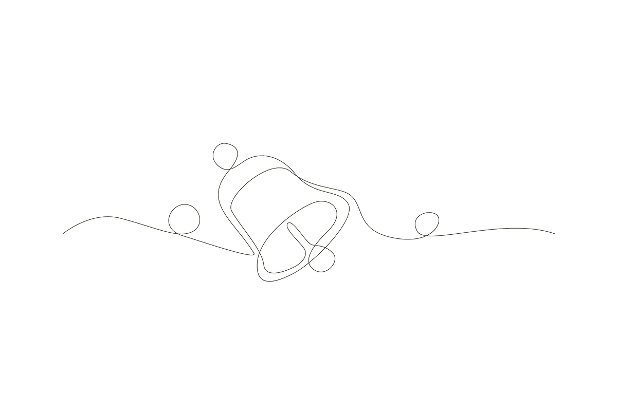Continued line bell art, an Object Graphic by lawoel (Photo 3 of 3)