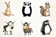 Animals Minimalist Cartoon Sublimati, an Illustration by CreationArt (Thumbnail 2 of 5)