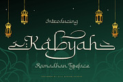 Kabyah Ramadhan Typeface, a Script Font by alit design (Thumbnail 1 of 18)