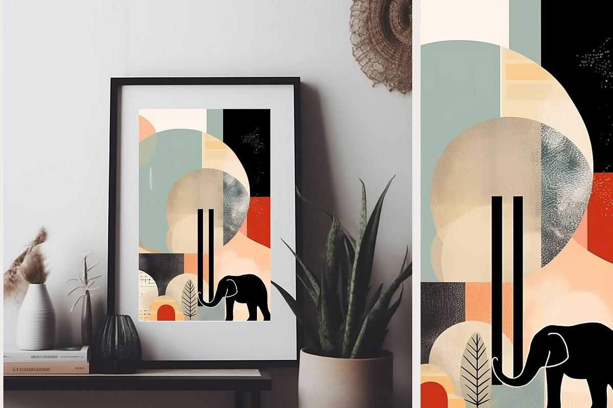 12 light green beige boho art print, a Decorative Illustration by ARTOZEN DIGITAL (Photo 4 of 13)