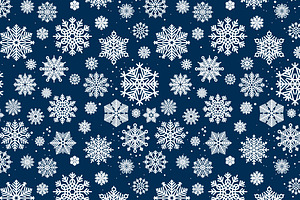 Snowflakes Seamless Pattern