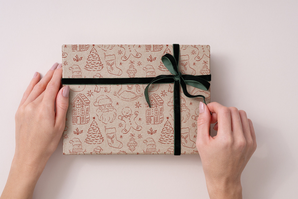 Cute Hand Drawn Whimsy Christmas, a Decorative Illustration by Barkova Nadya (Photo 7 of 8)