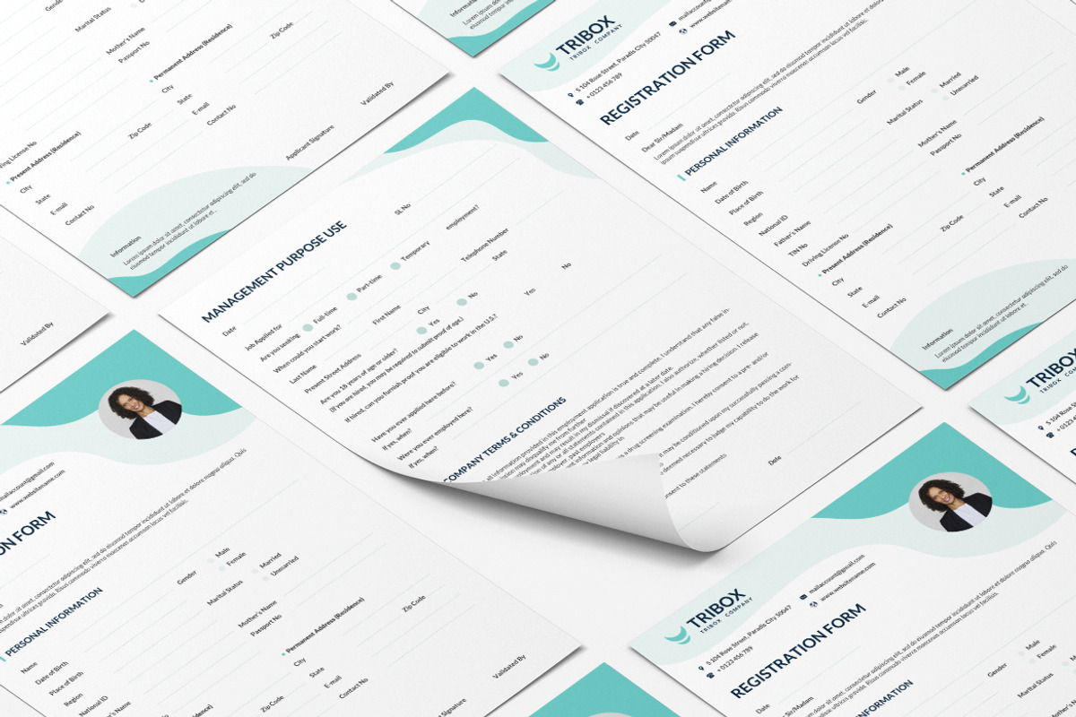 Professional Registration Form, a Stationery Template by iDoodle Studio (Photo 5 of 6)