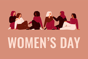 Women's Day Vector Cards