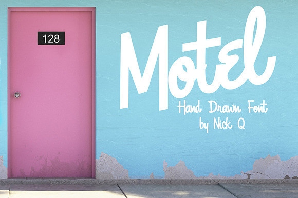 Motel Hand Drawn Font preview 5