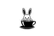 Cute Bunny Coffee Cup Vector Bundle, an Illustration by Designs_River (Thumbnail 38 of 49)
