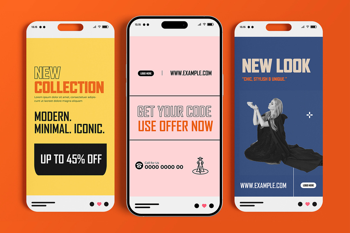 Fashion Social Media Story Post Set, a Social Media Template by MightyDesign (Photo 1 of 6)