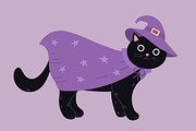 Cute halloween cats, an Animal Illustration by Yayasya (Thumbnail 2 of 3)