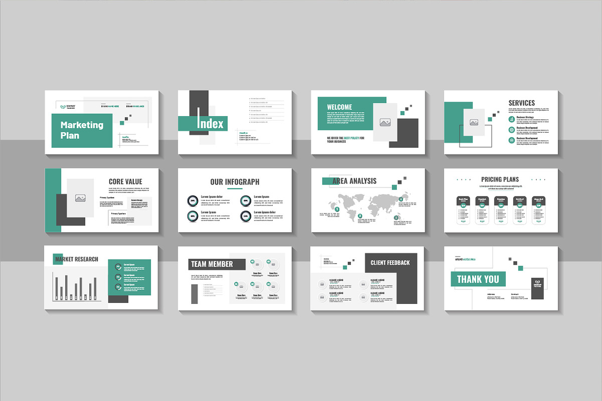 Minimal Business Marketing Plan, a Presentation Template by Pavel_design (Photo 1 of 4)