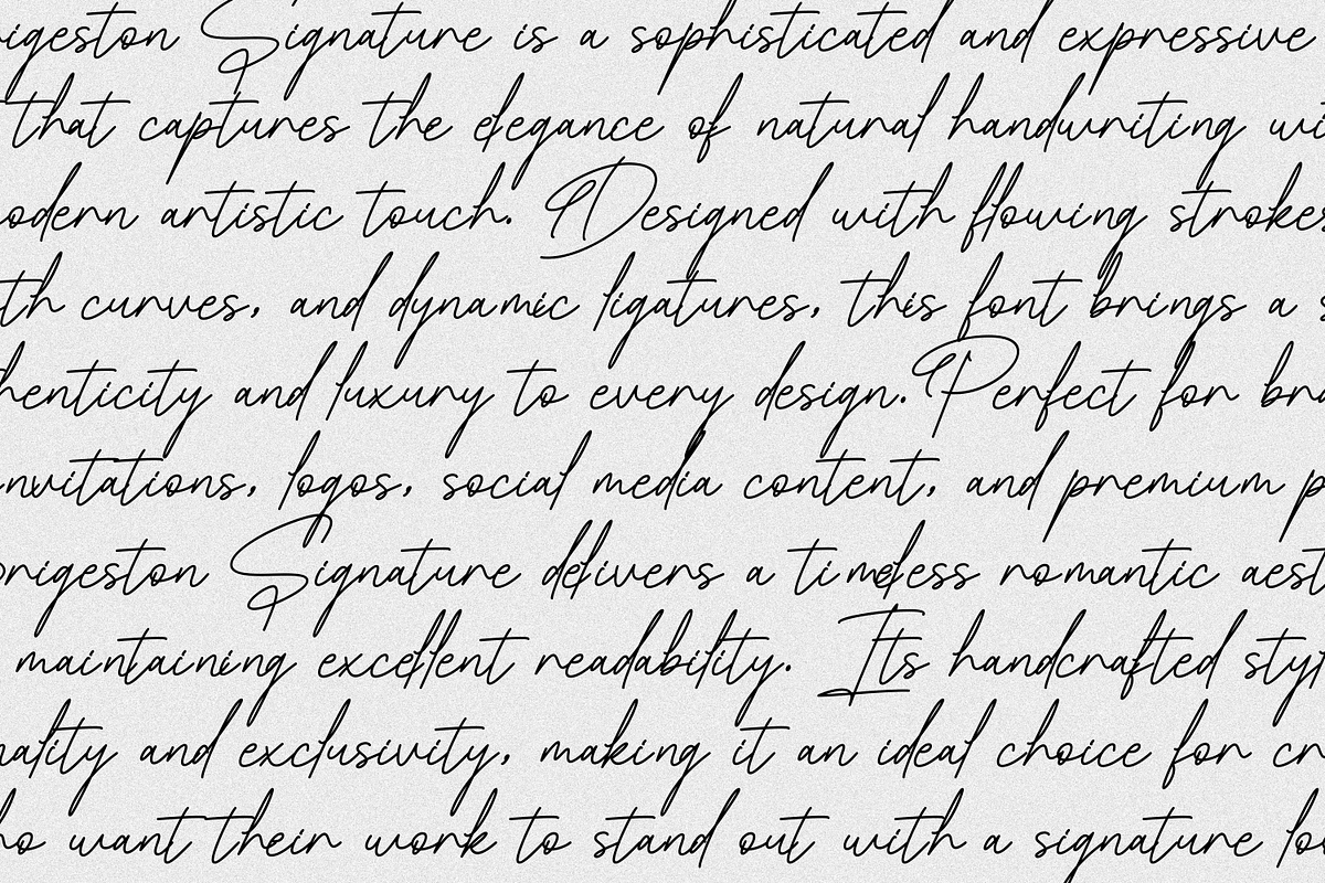 Brigeston Signature, a Script Font by Creative Keelik (Photo 4 of 13)
