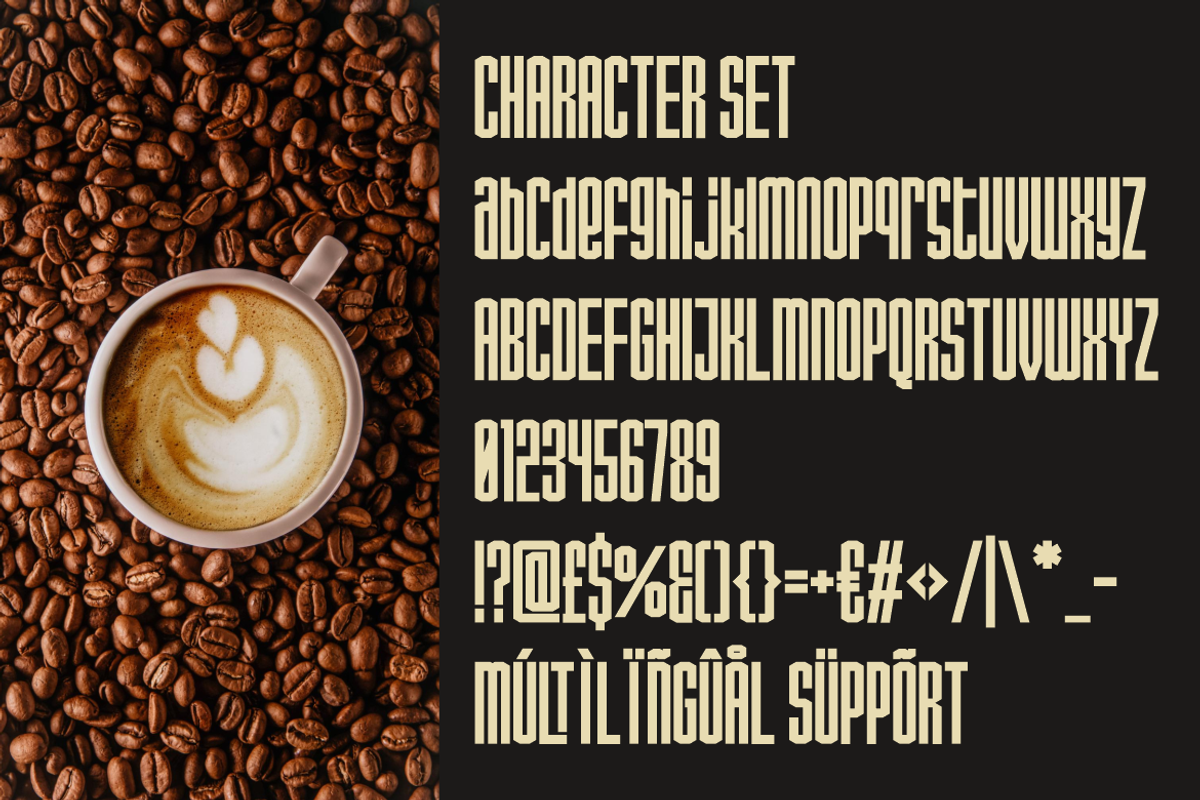 Ironcore Condensed Ligature Font, a Font by PutraCetol Studio (Photo 5 of 5)