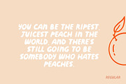 Peaches | Playful Hand-drawn Font, a Font by Rough Patch Studio (Thumbnail 4 of 8)