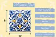 Portuguese Tiles Azulejo Pattern, a Pattern Graphic by Paper & Pattern Studio (Thumbnail 5 of 9)