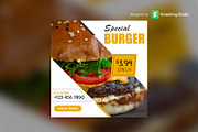 Burger Shop Web Banner Set, a Templates & Theme by Smashing_Studio (Thumbnail 2 of 3)