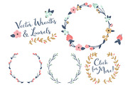 Modern Chic Vector Flower Wreaths, an Illustration by Amanda Ilkov (Thumbnail 3 of 3)