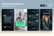 Testimonials Reviews Social Media Te, a Stationery Template by BrandPacks (Thumbnail 1 of 7)