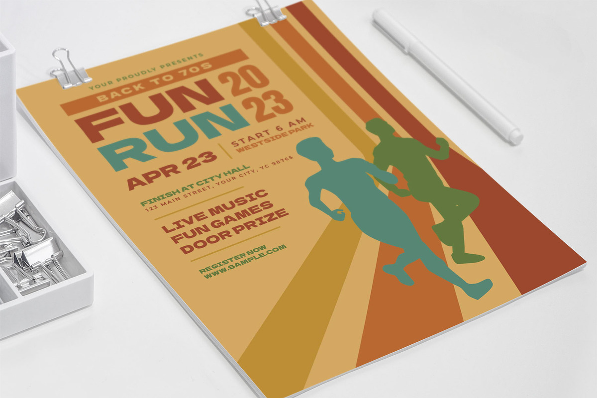 70s Fun Run, a Flyer Template by Me55enjah Design (Photo 4 of 4)