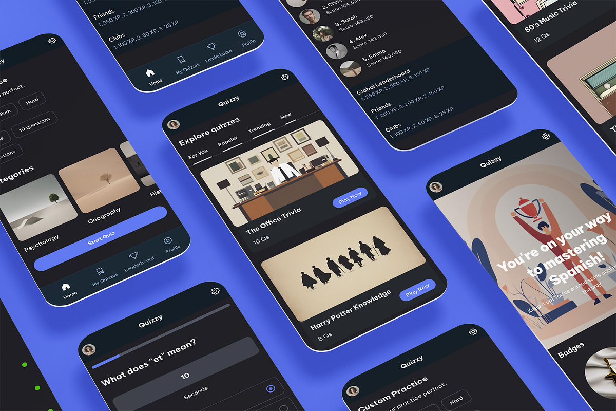 Quiz, Test, Quizzer & Trivia App, an App Template by nagaredesignstudio (Photo 1 of 2)