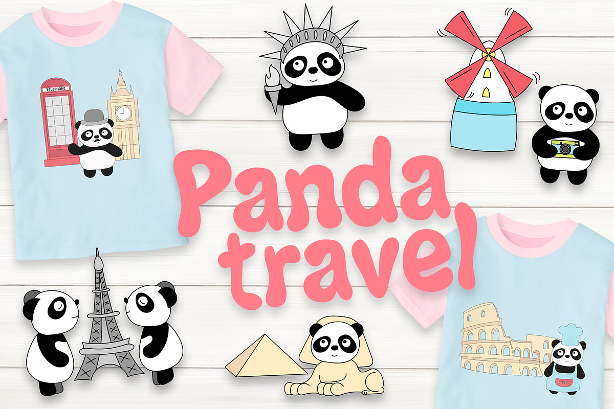Panda Travel, an Animal Illustration by My Sweet Dreams (Photo 1 of 5)
