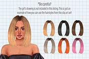 Hairstyles clipart 30 PNG, an Illustration by Illustrator Space (Thumbnail 3 of 6)