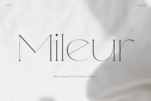 Mileur - Modern Elegant Serif