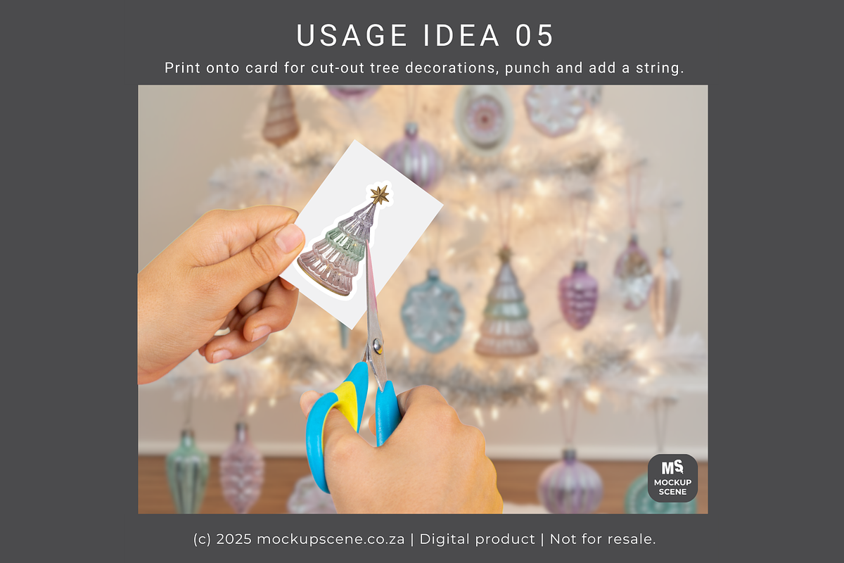 Vintage Christmas Ornaments Objects, an Object Graphic by Mockup Scene (Photo 9 of 12)