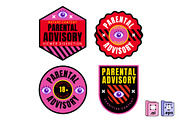 Parental Advisory Label Collection, an Object Graphic by MISS CHATZ (Thumbnail 1 of 3)