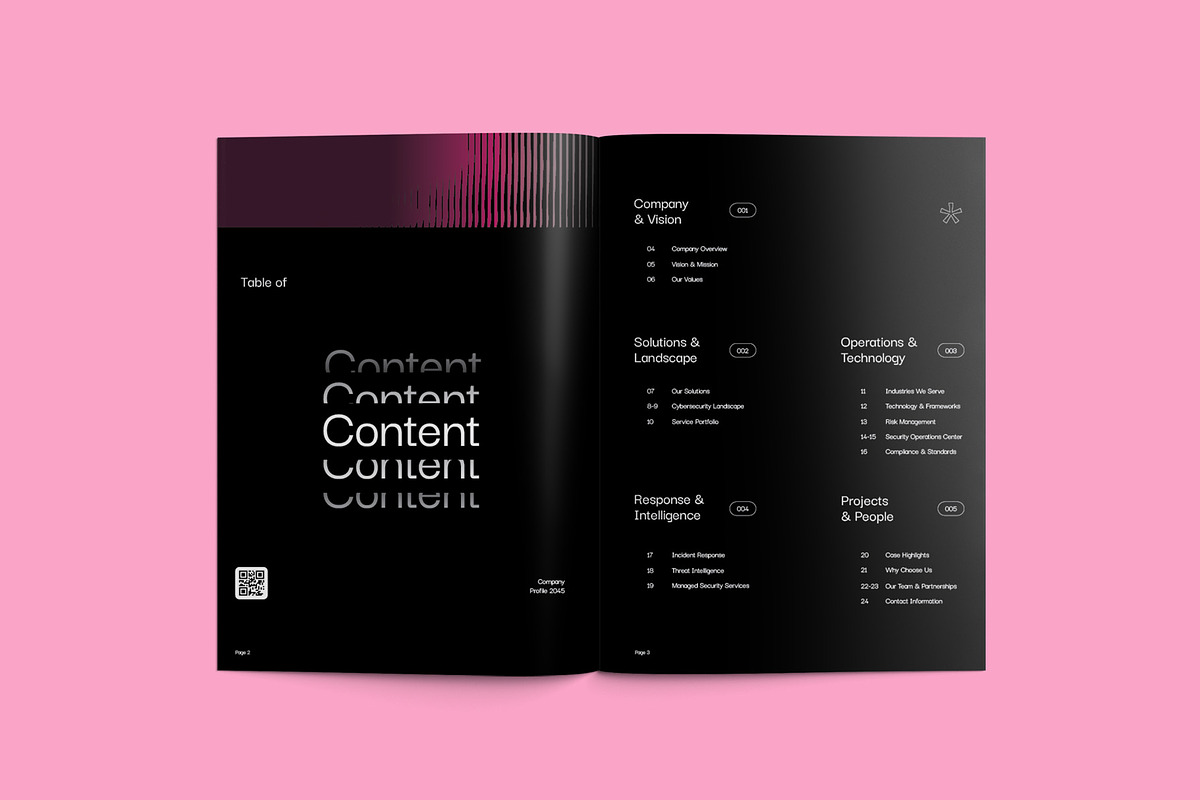 Cybersecurity Company Profile - CYBE, a Brochure Template by fakhroo (Photo 2 of 13)