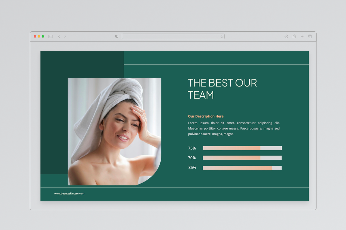 Beauty Skincare PowerPoint, a Presentation Template by Annora Studio (Photo 3 of 8)