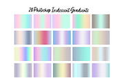Photoshop iridescent gradients, a Gradient Add-On by Illustration Tribe (Thumbnail 1 of 2)