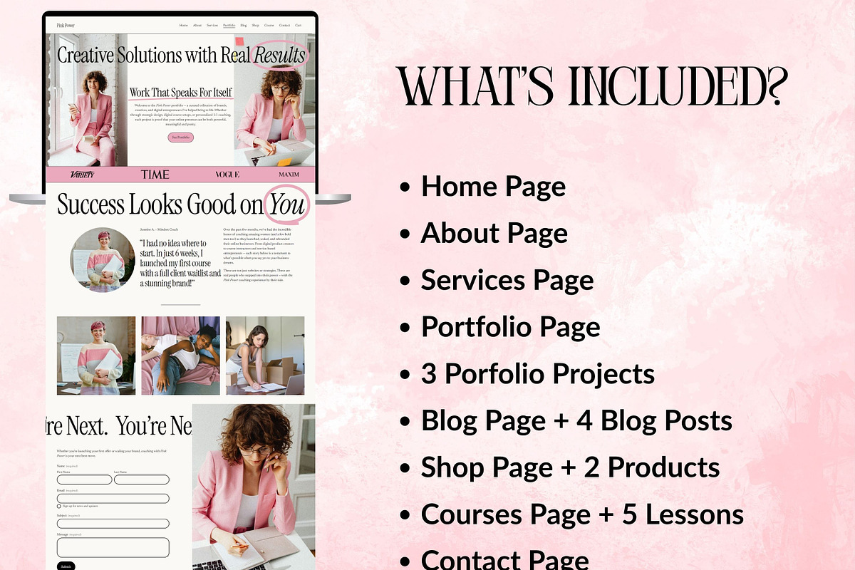 Squarespace Website for Coaches, a Squarespace Template by Sofia Designs (Photo 5 of 8)