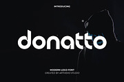 Donatto Logo Font, a Sans Serif Font by Artiveko (Thumbnail 1 of 8)