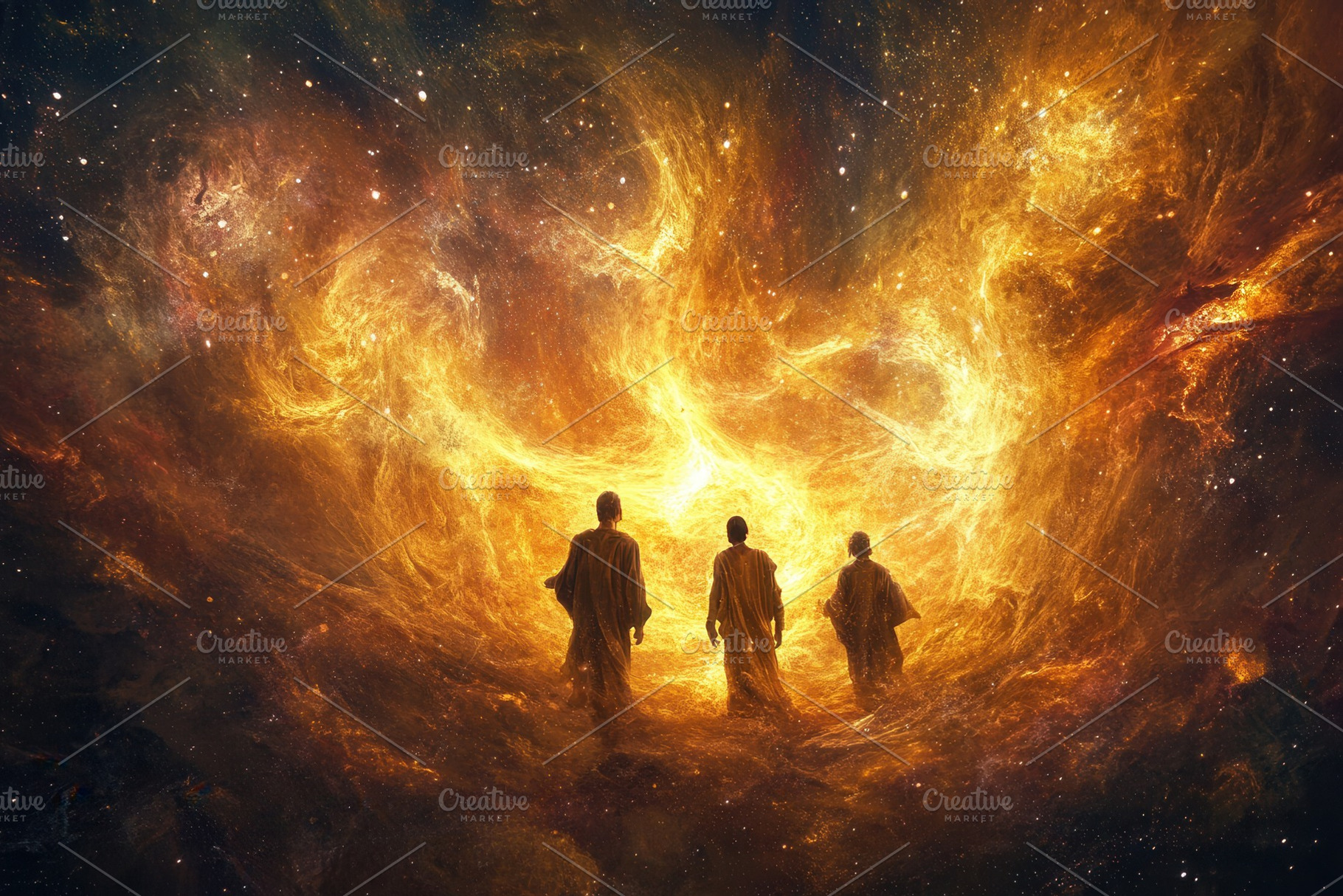 A dramatic depiction of Shadrach, a Photo by Pavel_design