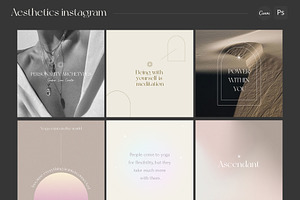 CANVA & PS / Aesthetics 60 Instagram