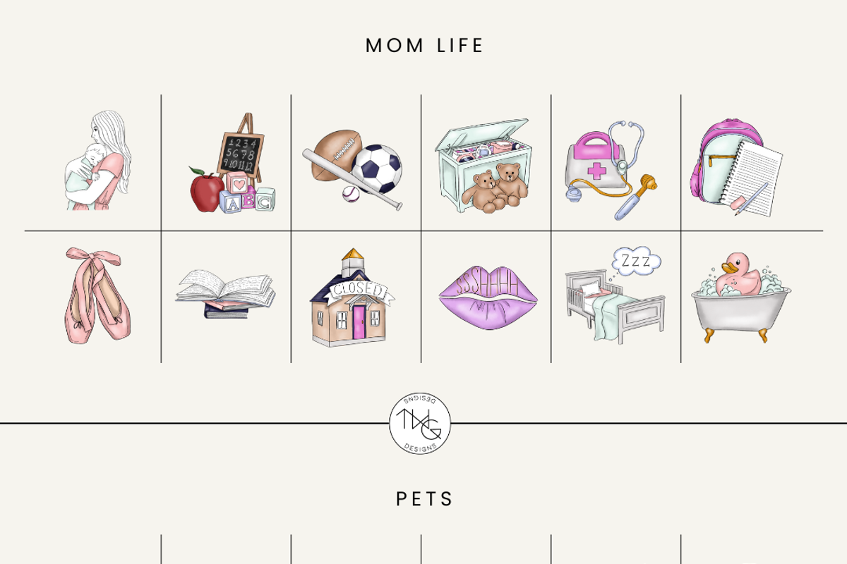 Life Planner To Do Icons, an Illustration by TWG Designs (Photo 4 of 10)