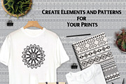 80 Tribal Pattern Brushes, a Brush Add-On by Elinorka (Thumbnail 6 of 7)