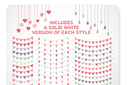Valentine's Day Bunting on SALE, an Illustration by Kelly Jane Creative (Thumbnail 2 of 3)