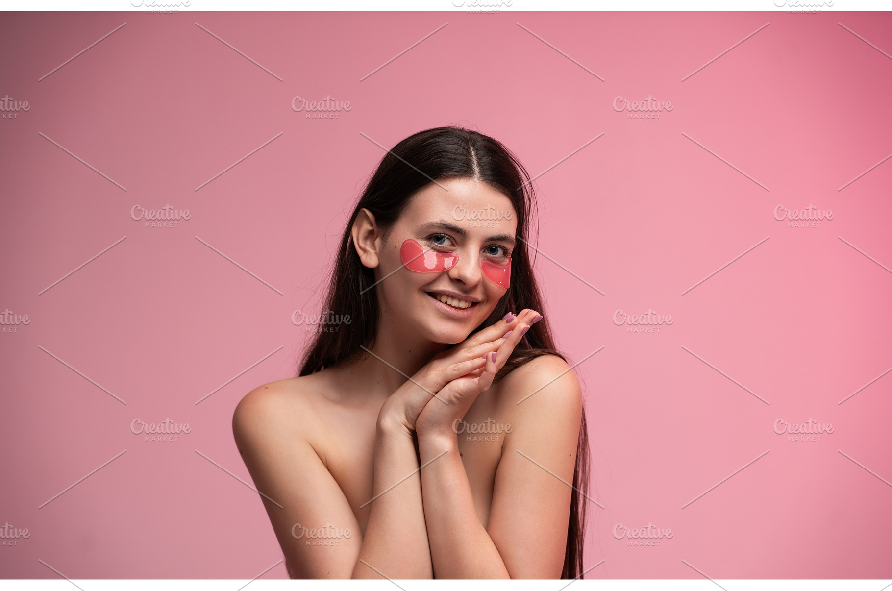 Young woman smiling while wearing, a Health & Medical Photo by volodymyrshtun13795