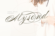 Alysond - Spencerian Script, a Script Font by Typia Nesia (Thumbnail 14 of 14)