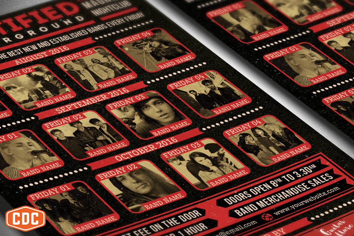 Certified Underground Flyer Template, a Flyer Template by Crosstown Design Co. (Photo 3 of 7)