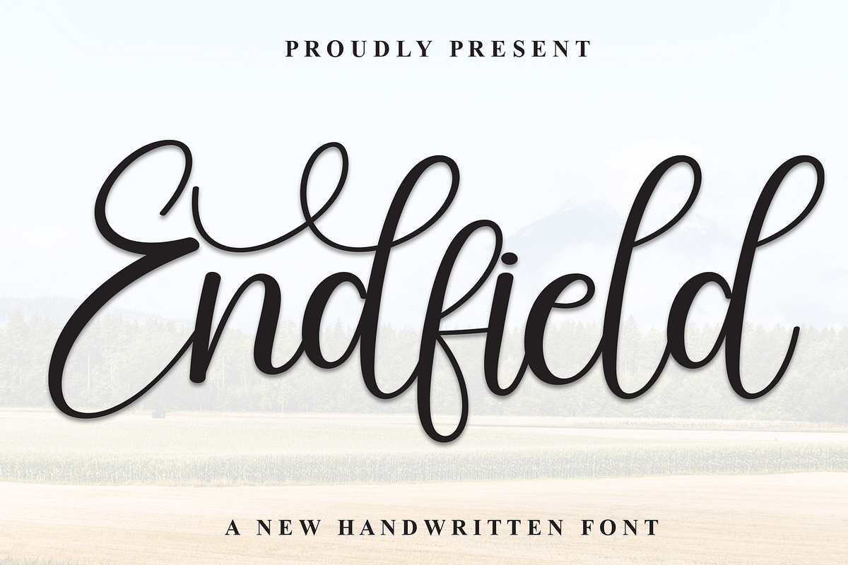 Endfield | Script Font, a Handwritten Font by Scratchones (Photo 1 of 9)