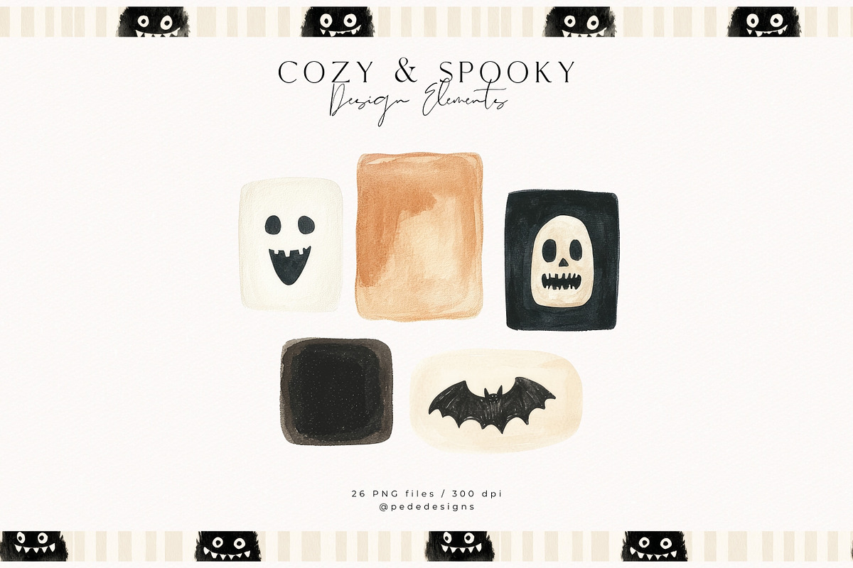Cozy & Spooky Collection, a Seasonal Illustration by PeDe Designs (Photo 28 of 30)