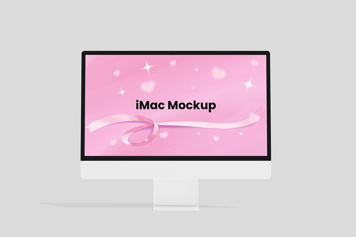 High-Quality IMac Mockup, an Advertising Mockup by safrizalstudio (Photo 3 of 4)