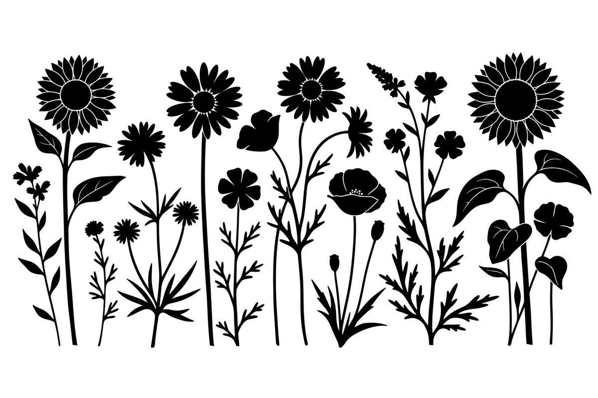Floral Ornament Silhouette Bundle, an Illustration by BIPLOB EXPERT (Photo 34 of 51)