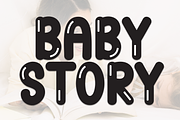 Baby Story | Script Font, a Script Font by Scratchones (Thumbnail 1 of 8)