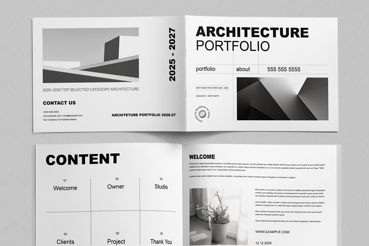 Architecture Portfolio Layout preview 2