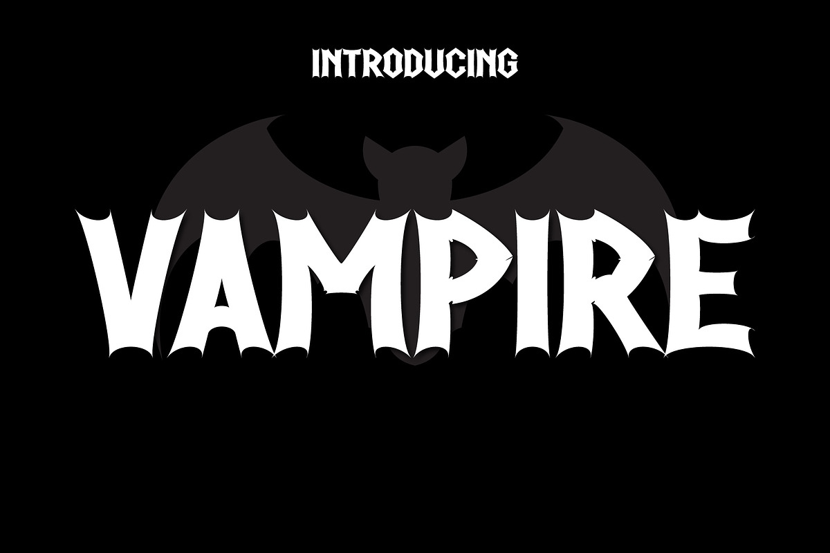 Vampire Fonts, a Font by Fox7 By Rattana (Photo 1 of 6)