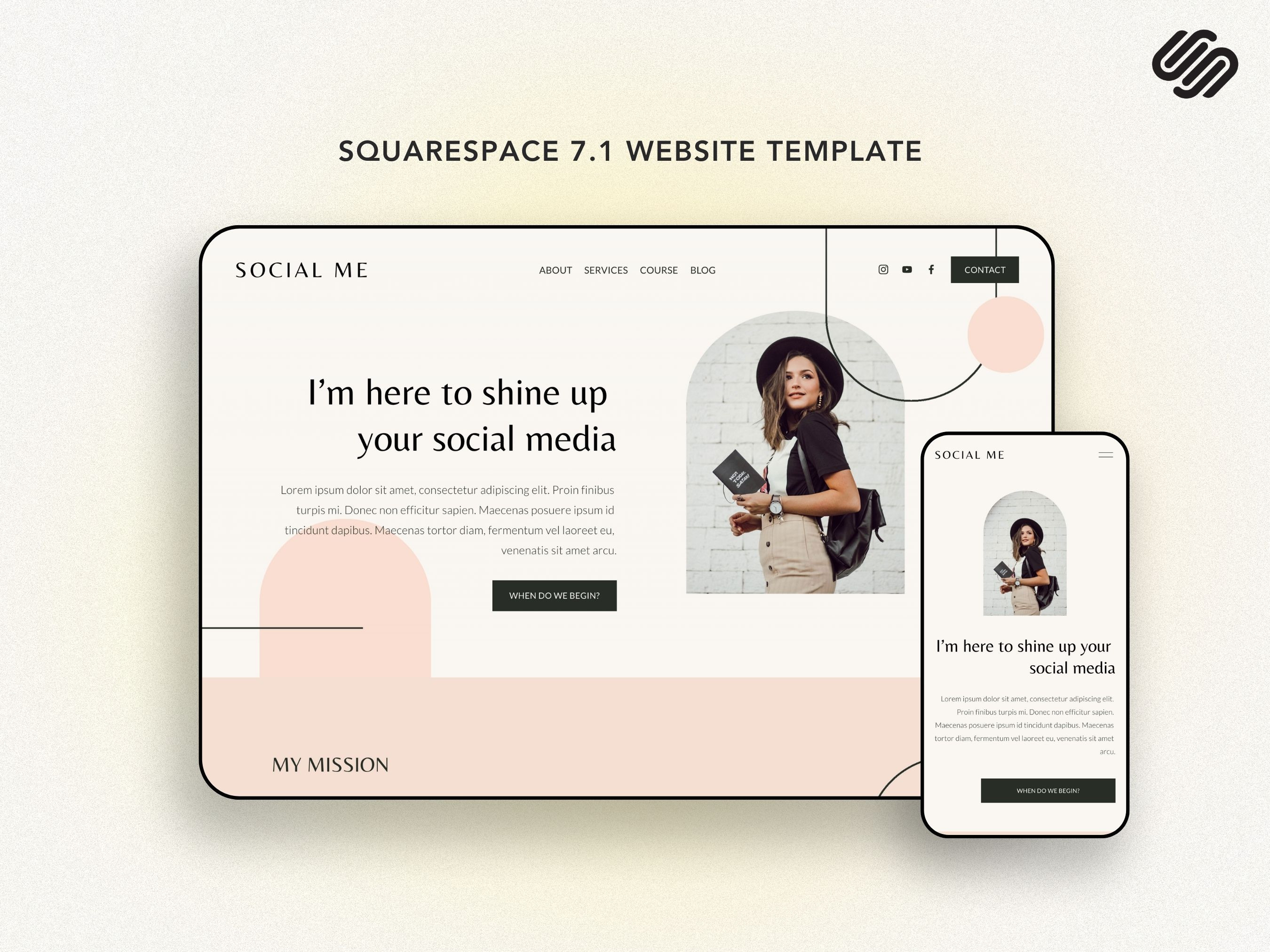 Squarespace 7.1 Template: Social ME, A Websites & App Template By ...